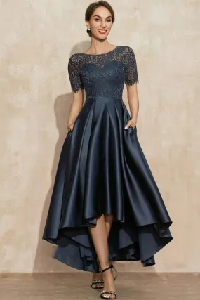 Robe de Soirée Dentelle et Satin