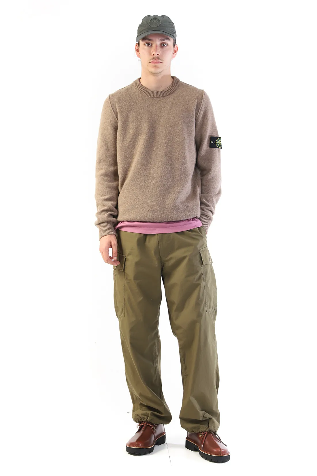 Stone island 580a3 crewneck knit v0075 Noce - GRADUATE STORE